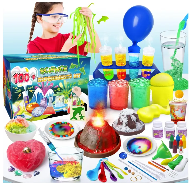 10 Kit con 100 experimentos científicos 